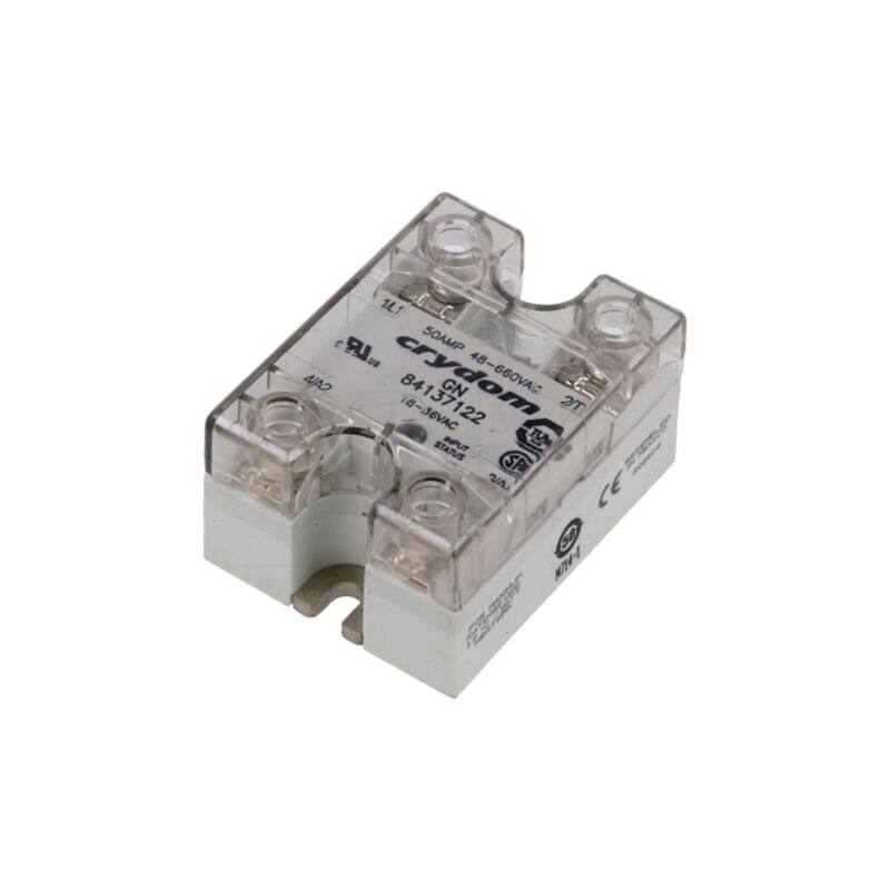 Releu: semiconductor; Ucom: 18÷36VAC; 50A; 48÷660VAC; 1-fazat