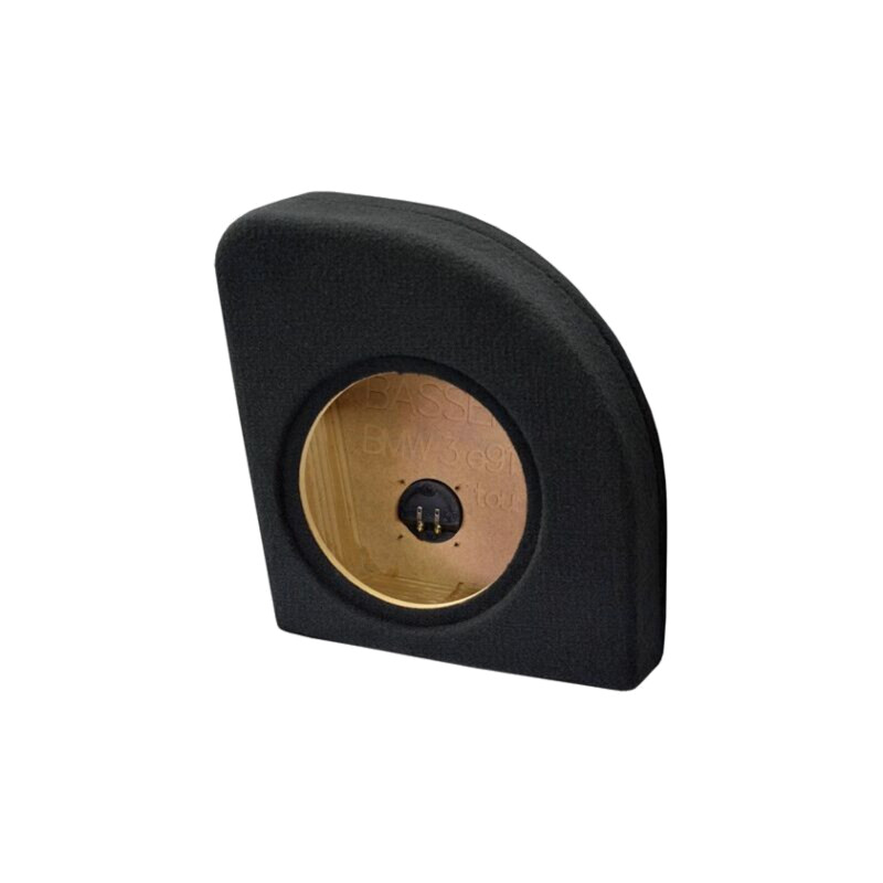 Carcasă difuzor; MDF; neagră; ţesătură; 250mm; Frezare: 272mm; BMW Carcasă difuzor; MDF; neagră; ţesătură; 250mm; Frezare: 272mm; BMW