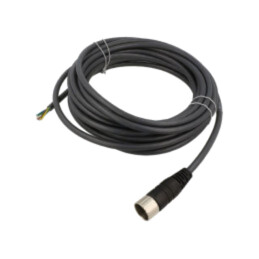 Conector: M23; mufă; PIN: 12; mamă; cabluri; drept; 8A; cu cablu; IP67