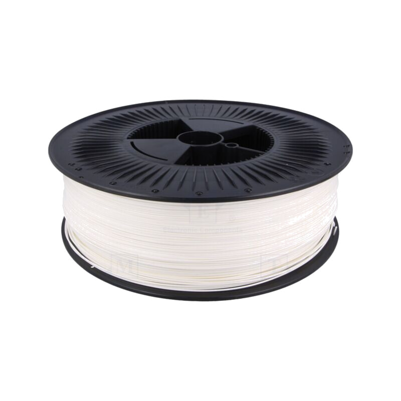 Filament: PLA; Ø: 1,75mm; albă; 200÷235°C; 5kg
