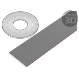 Cablu: cabluri bandă; 1,27mm; litat; Cu; neecranat; PVC; gri; 76m