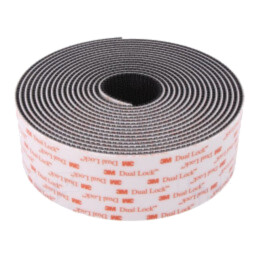 Bandă: arici; W: 50mm; L: 5m; Thk: 5700um; acril; neagră; -29÷93°C