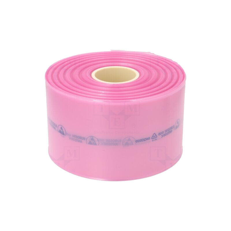 Pungă de protecţie; ESD; L: 250m; W: 150mm; Thk: 90um; polietilenă