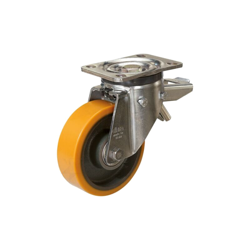 Roată de transport; Ø: 125mm; W: 50mm; H: 170mm; 275kg; oţel; RE.F4-H