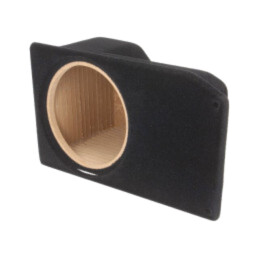 Carcasă difuzor; MDF; neagră; ţesătură; 200mm; Frezare: 222mm; 8l