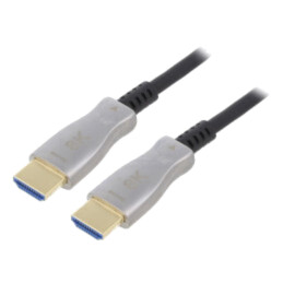 Cablu; HDCP 2.2,HDMI 2.1; HDMI mufă,din ambele părţi; PVC; negru