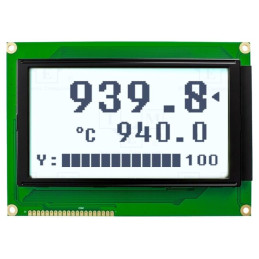 Afişaj: LCD; grafic; 240x128; FSTN Positive; albă; 144x104x14,3mm