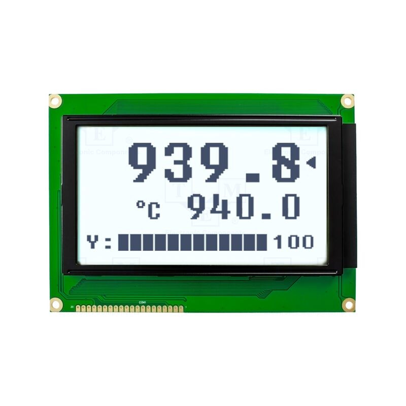 Afişaj: LCD; grafic; 240x128; FSTN Positive; albă; 144x104x14,3mm