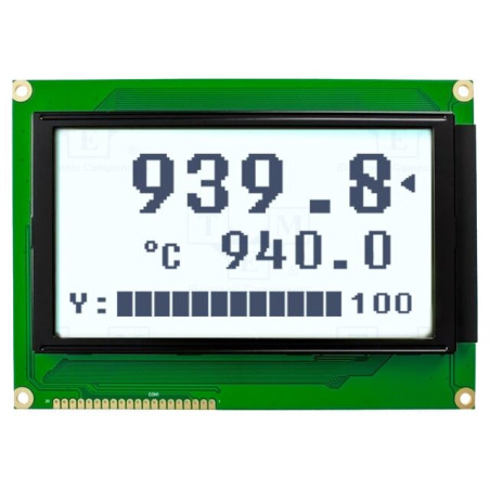 Afişaj: LCD; grafic; 240x128; FSTN Positive; albă; 144x104x14,3mm