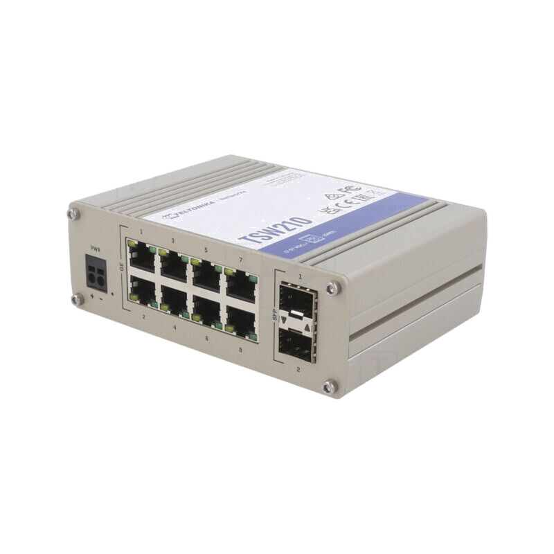 Switch Ethernet; neadministrabil; Număr porturi: 10; 7÷57VDC