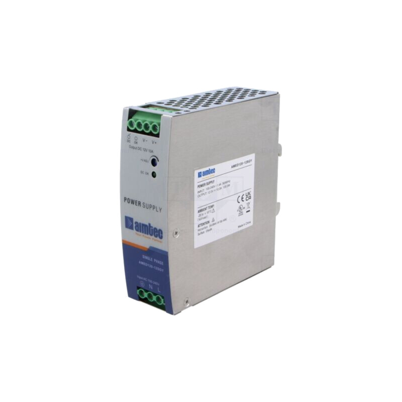 Alimentator: pulsatoriu; pentru şină DIN; 120W; 12VDC; 10A; 3kV