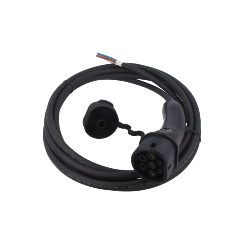 Cablu: eMobility; 1x0,5mm2,3x6mm2; 250V; 3,6kW; IP54; 5m; 20A