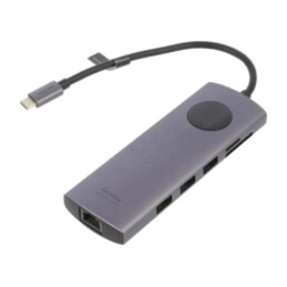 Hub USB; USB 2.0,USB 3.0; gri; Număr porturi: 10; 0,15m