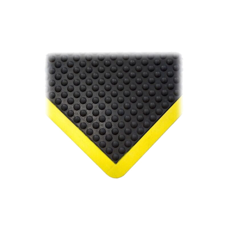 Covor anti-oboseală; Lăţ: 0,6m; Lung: 0,9m; gumă; neagră; Bubblemat