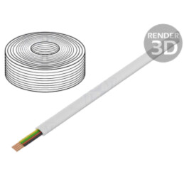 Cablu: cablu telecomunicaţii; 4x28AWG; litat; alb; 500m; -20÷60°C