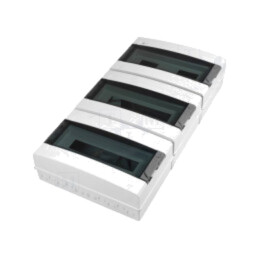 Carcasă: pentru aparatură modulară; IP65; gri deschis; Nr.mod: 54