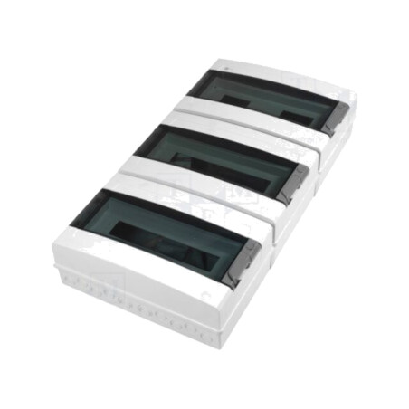 Carcasă: pentru aparatură modulară; IP65; gri deschis; Nr.mod: 54