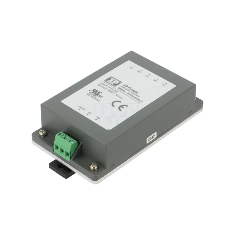 Convertor: DC/DC; 40W; Uintr: 18÷75VDC; Uieş: 48VDC; Iieş: 835mA