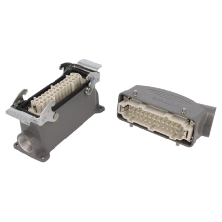 Conector: HDC; tată + mamă; S-E; PIN: 24; 24+PE; dimensiune 24B