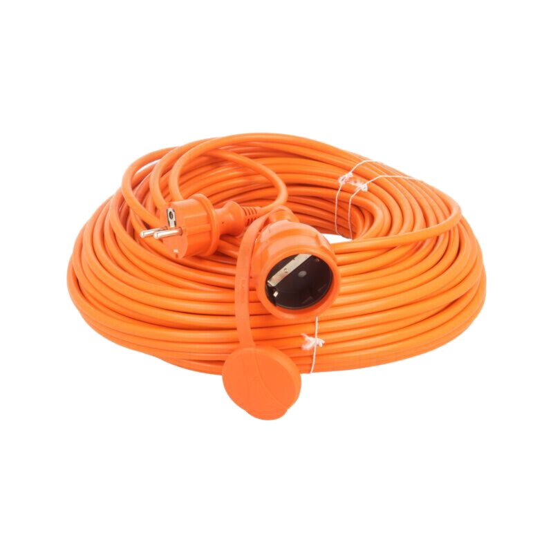 Prelungitor alimentare; 3x1,5mm2; Prize: 1; PVC; portocalie; 50m