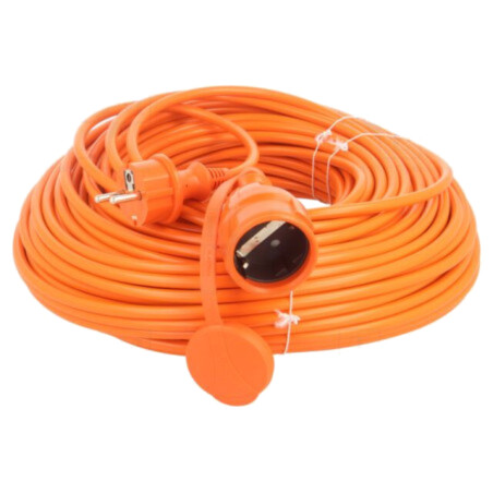 Prelungitor alimentare; 3x1,5mm2; Prize: 1; PVC; portocalie; 50m