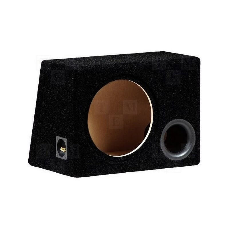 Carcasă difuzor; MDF; neagră; ţesătură; 300mm; Frezare: 322mm; 50l
