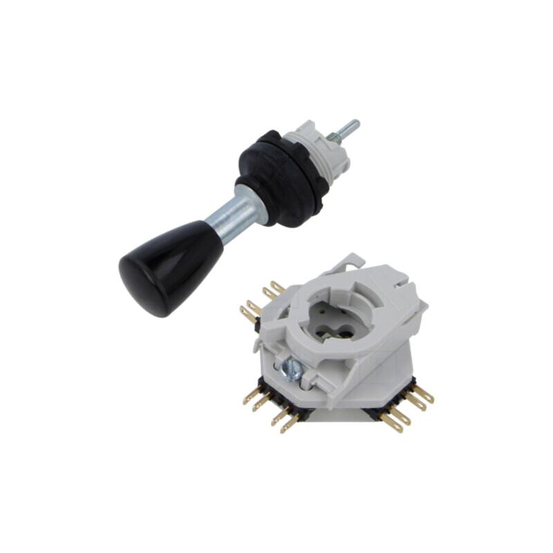 Joystick; Term: conectori 2,8x0,5mm; Ø22,3mm; IP65; pe panou