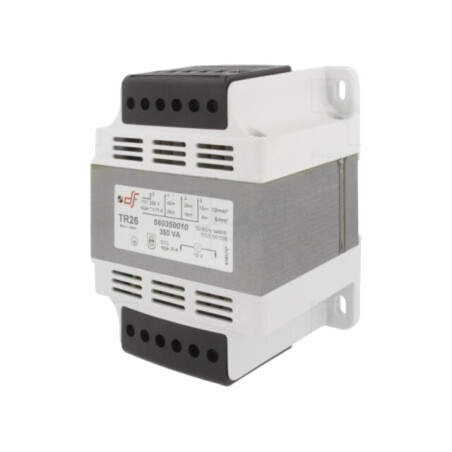 Transformator: alimentare; 350VA; 230VAC; 12V; pentru şină DIN