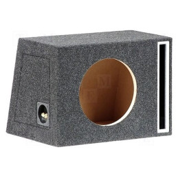 Carcasă difuzor; MDF; melanj negru; ţesătură; 250mm; Øorif: 232mm