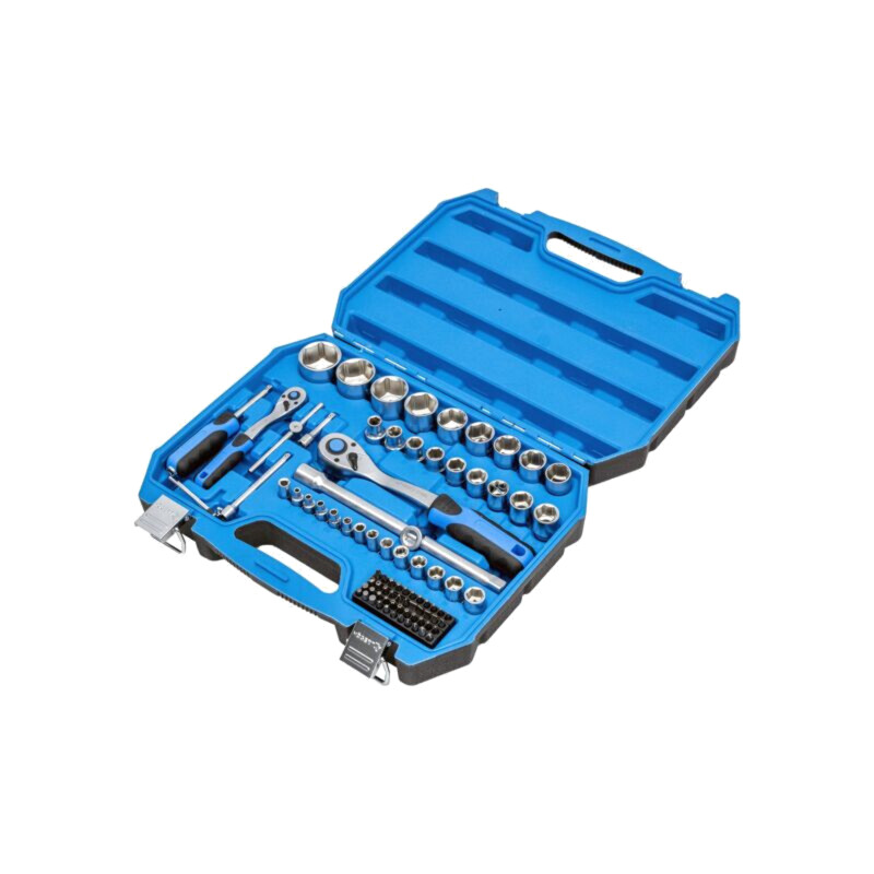 Set chei; 6-puncte,tubulară; Fixare: 1/2",1/4"; 89buc.