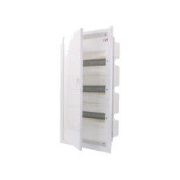 Carcasă: pentru aparatură modulară; IP40; în perete; albe; oţel