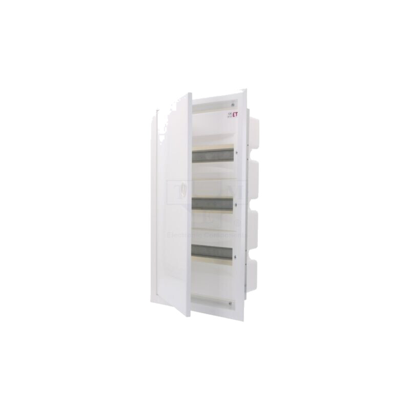 Carcasă: pentru aparatură modulară; IP40; în perete; albe; oţel Carcasă: pentru aparatură modulară; IP40; în perete; albe; oţel
