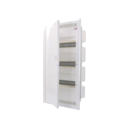 Carcasă: pentru aparatură modulară; IP40; în perete; albe; oţel
