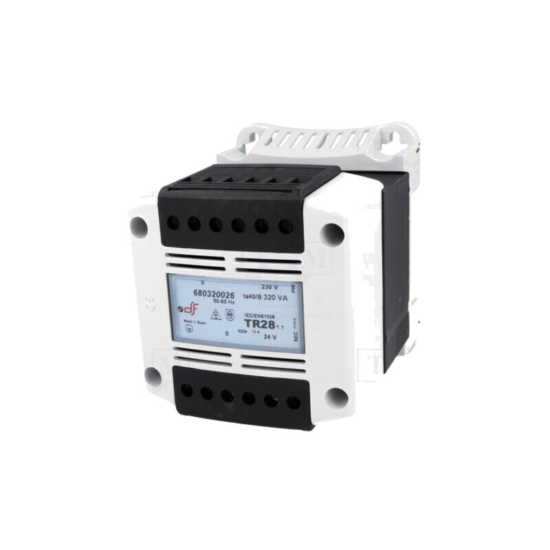 Transformator: alimentare; 320VA; 230VAC; 24V; pentru şină DIN