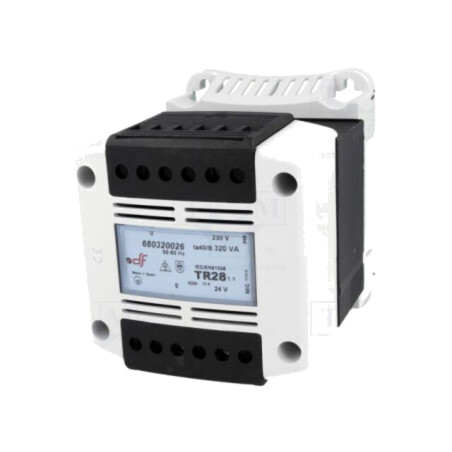 Transformator: alimentare; 320VA; 230VAC; 24V; pentru şină DIN