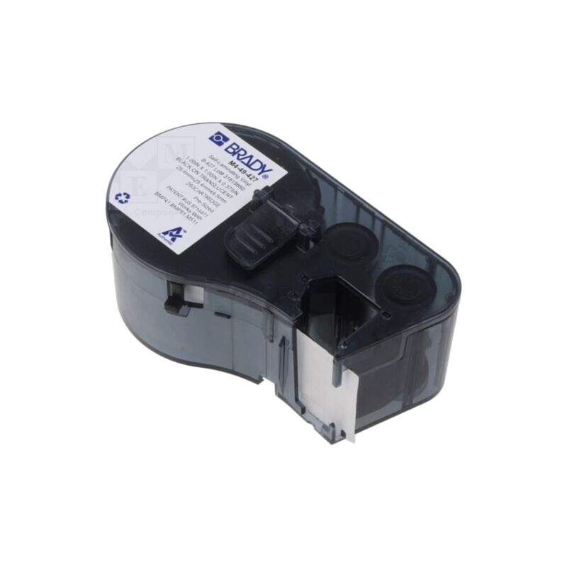 Etichetă autolaminată pt.cablu; 25,4mm; albă; H: 25,4mm