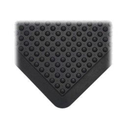 Covor anti-oboseală; Lăţ: 0,9m; Lung: 1,2m; gumă; neagră; Bubblemat