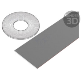 Cablu: cabluri bandă; 1,27mm; litat; Cu; neecranat; PVC; gri; 30,5m
