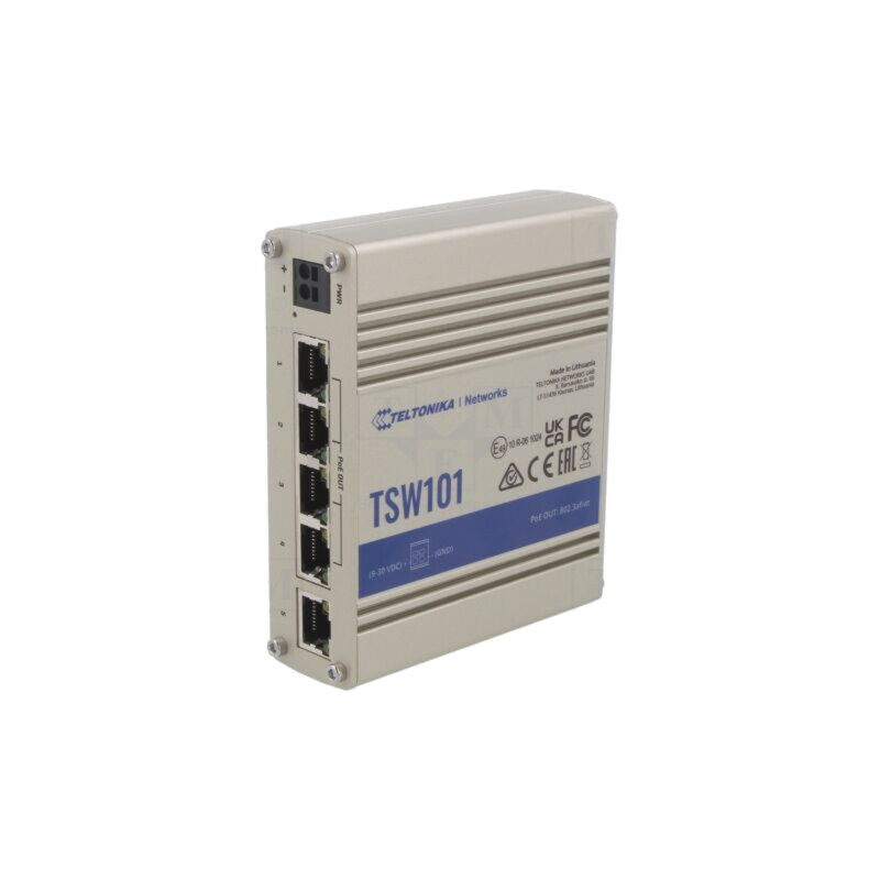 Switch PoE Ethernet; neadministrabil; Număr porturi: 5; 9÷30VDC