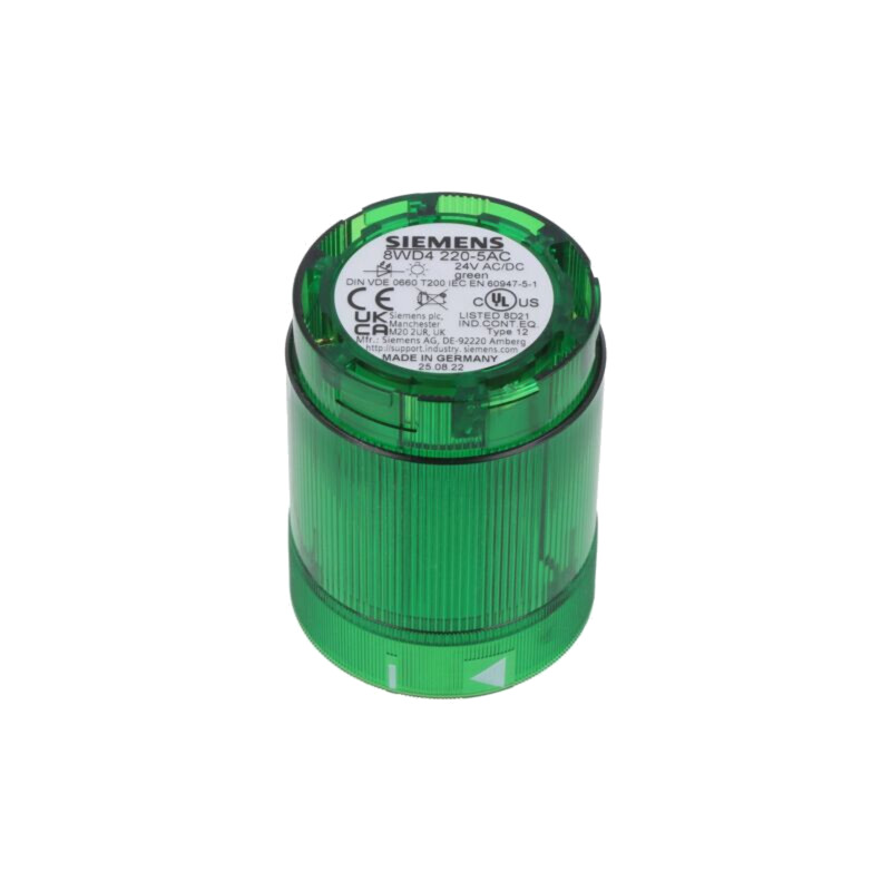 Semnalizator: luminos; LED; verde; 24VDC; 24VAC; IP54; 8WD42