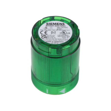 Semnalizator: luminos; LED; verde; 24VDC; 24VAC; IP54; 8WD42