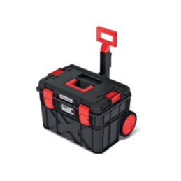 Ladă; pt.unelte; cu roţi; neagră; polimer; X BLOCK PRO; IP55
