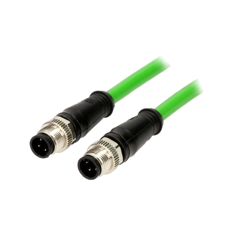 Cablu: pentru senzori/automatizări; PIN: 4; M12-M12; 2m; mufă; mufă