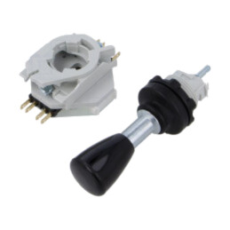 Joystick; Term: conectori 2,8x0,5mm; Pini: NC x2 + NO x2; Ø22,3mm