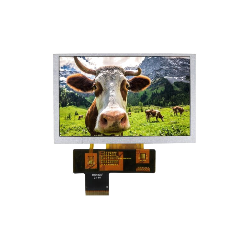 Afişaj: TFT; 5"; 800x480; Ilum: LED; Dim: 120,7x75,8x2,8mm; RGB