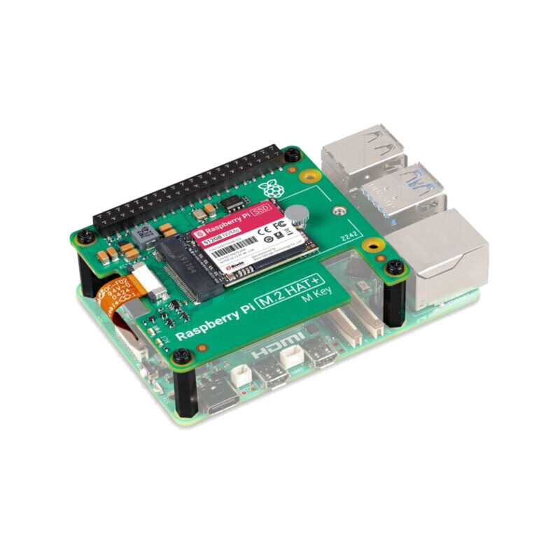 Adaptor; Raspberry Pi 5; Raspberry Pi M.2 HAT+,SSD; 512GBFLASH