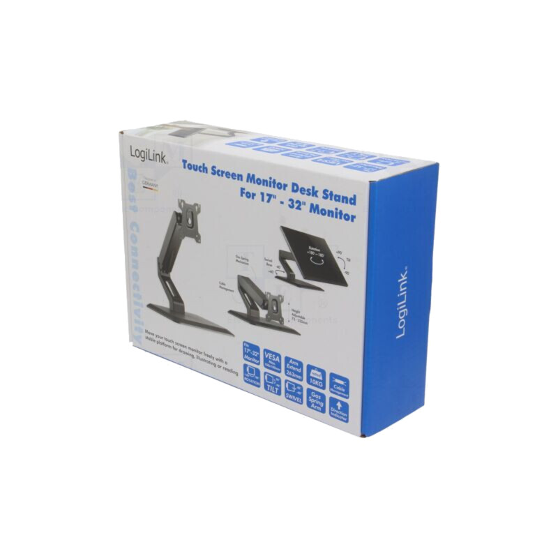 Suport pentru monitor; 10kg; 17÷32"; Lung.braţ: 263mm