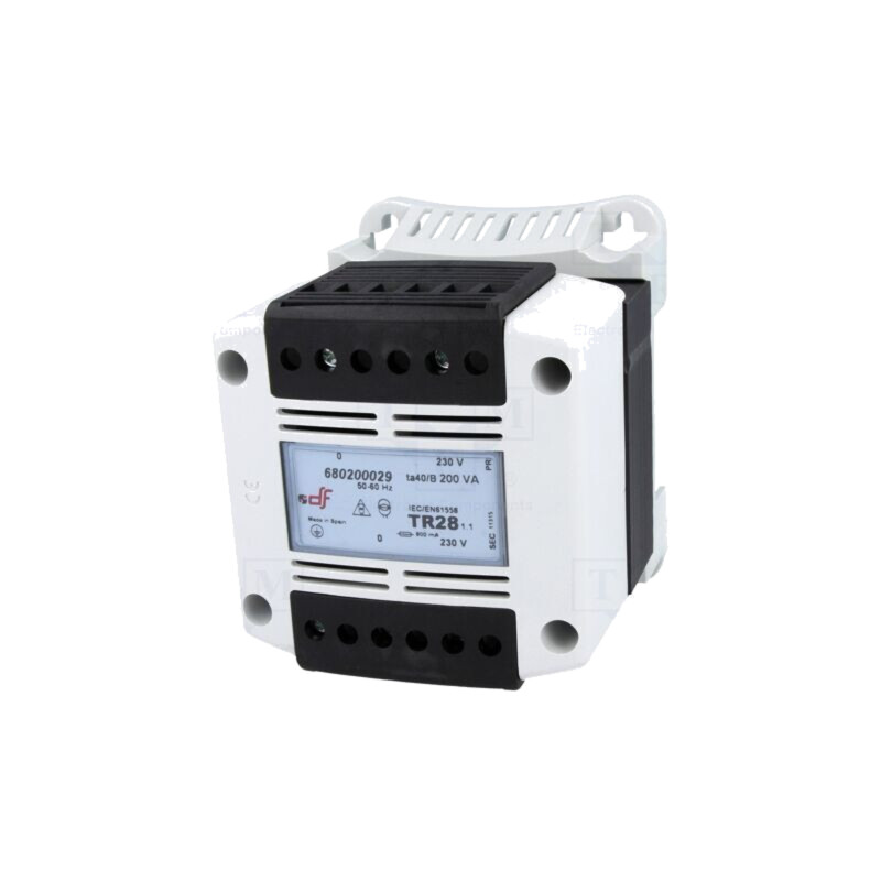 Transformator: alimentare; 200VA; 230VAC; 230V; pentru şină DIN