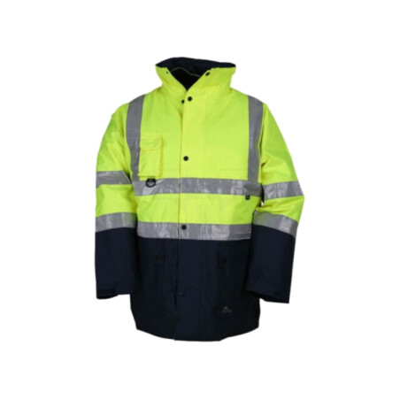 Jachetă de lucru; Dimensiune: XL; galben-bleumarin