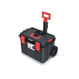 Ladă; pt.unelte; cu roţi; neagră; polimer; MODULAR SOLUTION; 50kg